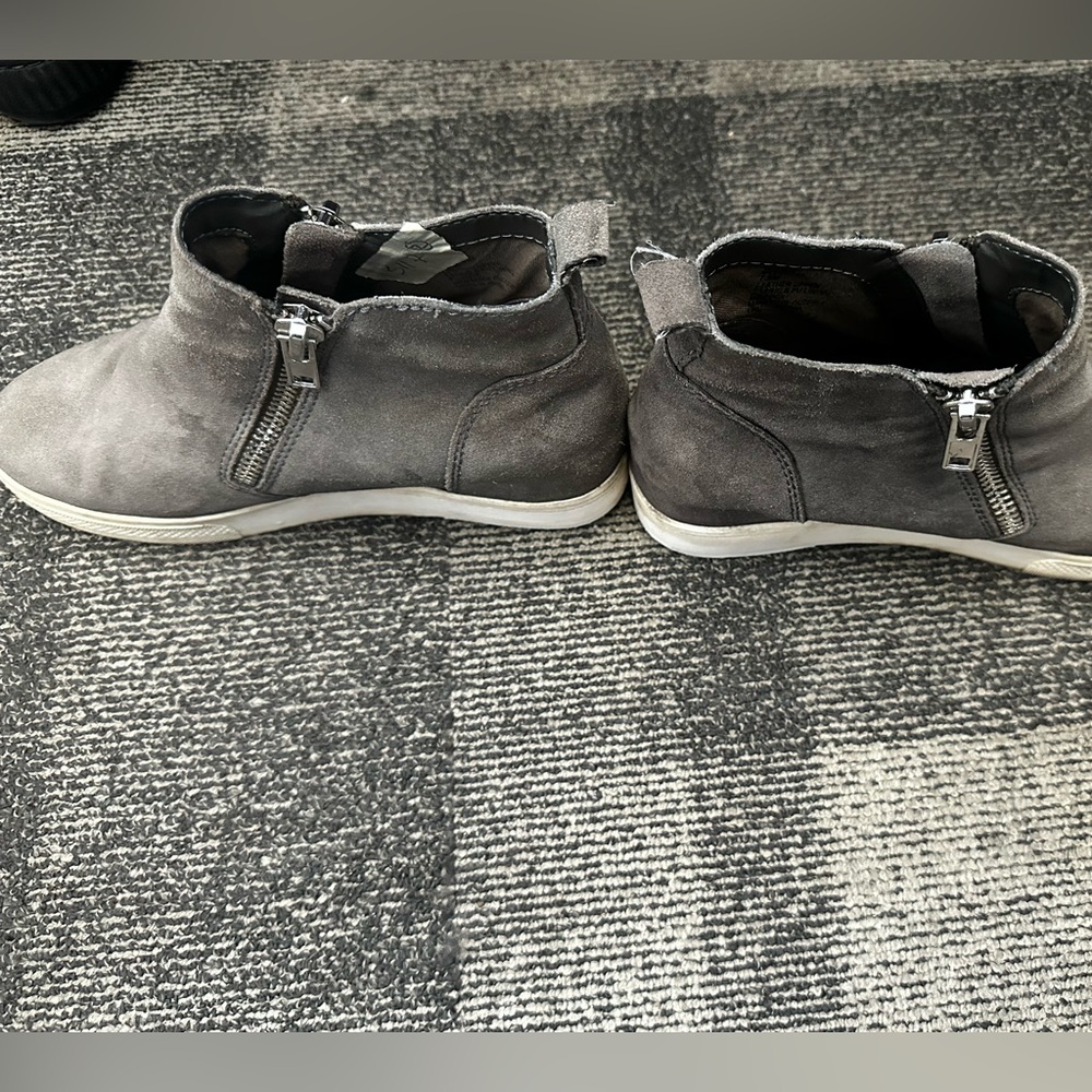 Steve Madden Charcoal Wedge Ankle Boots